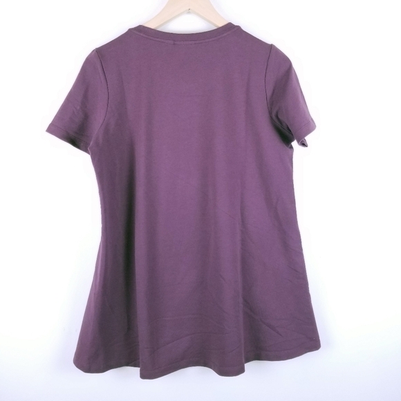 LOGO lounge Small purple crochet lace tunic blouse pockets‎ Artist Smock - Picture 2 of 12